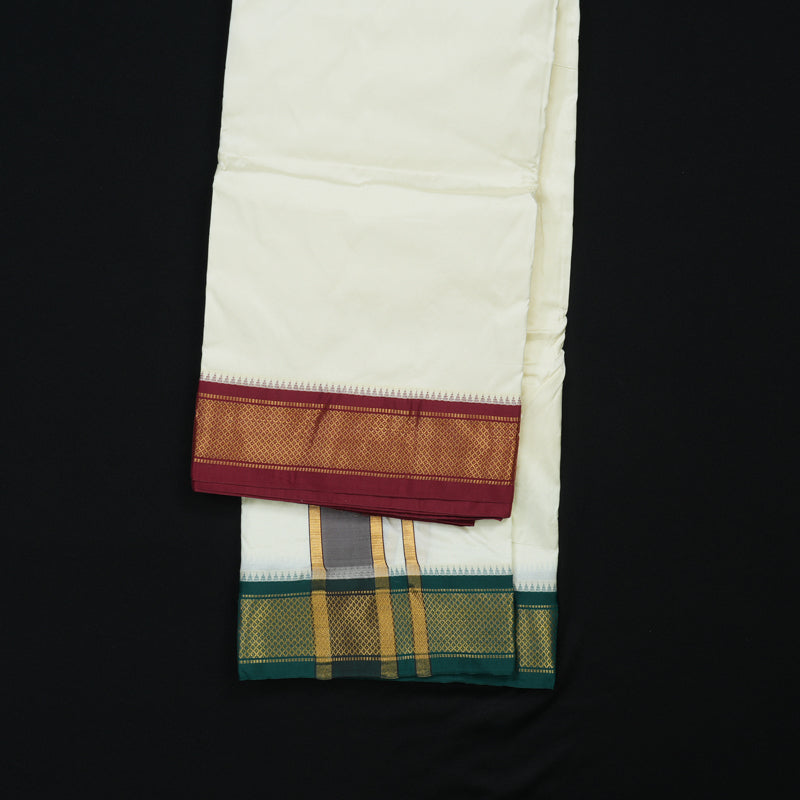 Hayagrivas Handloom 10*6 Silk Dhothi KBE1272I2-2