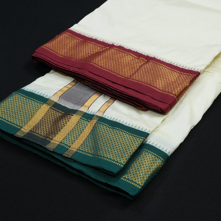 Hayagrivas Handloom 10*6 Silk Dhothi KBE1272I2-2