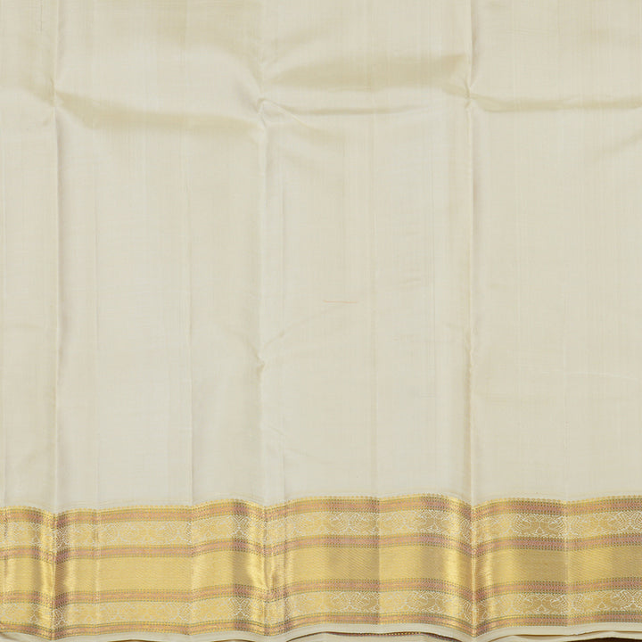 Hayagrivas Handloom Bottle green with half white contrast kanjivaram, silk saree KBE127D5-3