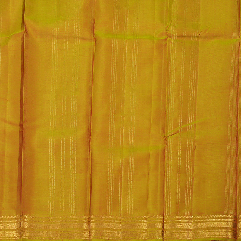 Hayagrivas Handloom Brown Kanjivaram Silk Saree KBE1281I13-2