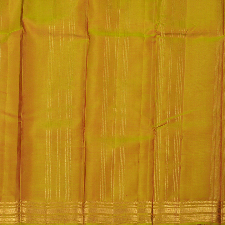 Hayagrivas Handloom Brown Kanjivaram Silk Saree KBE1281I13-2