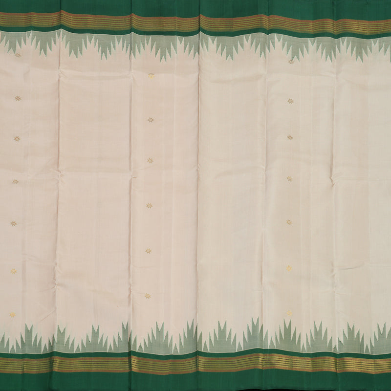 Hayagrivas Handloom Sandal Kanjivaram Silk Saree with Bottle Green border KBE1281I20-3