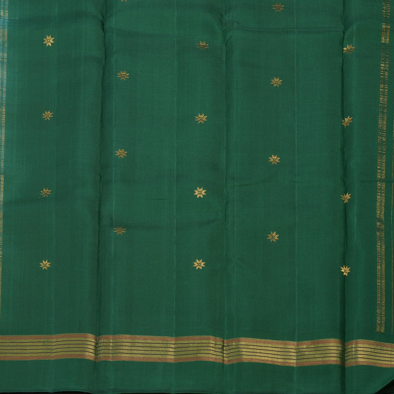 Hayagrivas Handloom Sandal Kanjivaram Silk Saree with Bottle Green border KBE1281I20-3