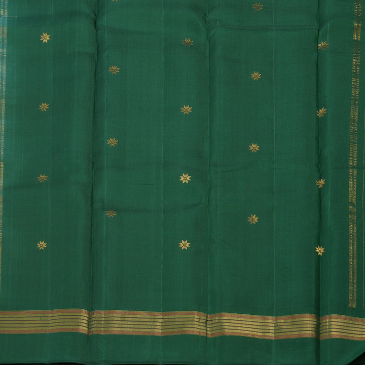 Hayagrivas Handloom Sandal Kanjivaram Silk Saree with Bottle Green border KBE1281I20-3