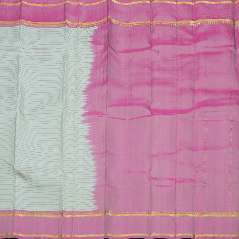 Hayagrivas Handloom Powder Blue Kanjivaram Silk Saree with Mild Purple Border KBE1281I5-3