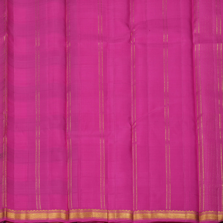 Hayagrivas Handloom Multicolour Checks Kanjivaram Silk Saree with Small Border KBE1281I7-3