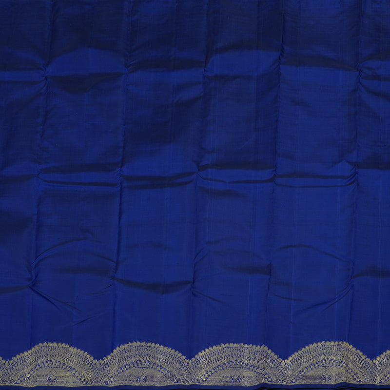 Hayagrivas Handloom Pure Kanjivaram Silk Saree In Regal Blue KBE128D11-10