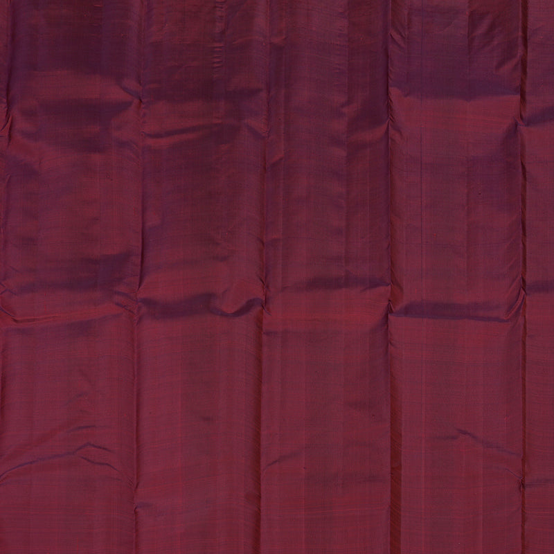Hayagrivas Handloom Kanjivaram silk saree in Dark maroon KBE128D11-5