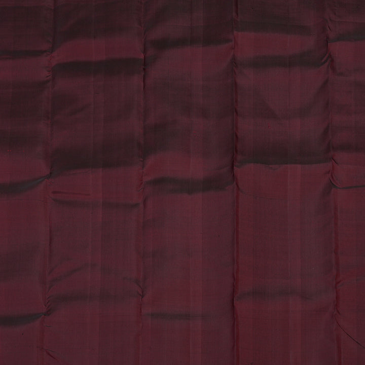 Hayagrivas Handloom Kanjivaram silk saree in Wine maroon KBE128D11-7