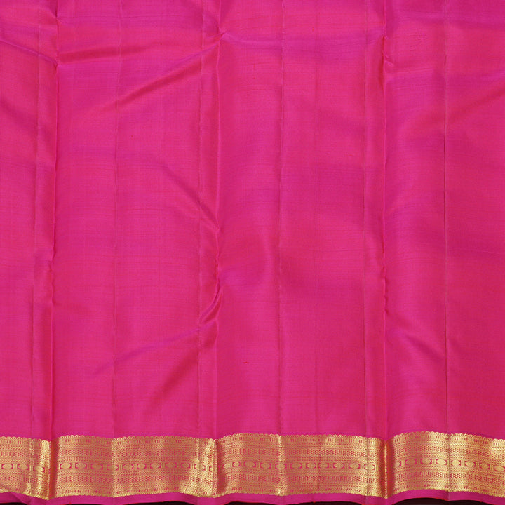 Hayagrivas Handloom Orange with pink Kanjivaram silk saree KBE128D5-1