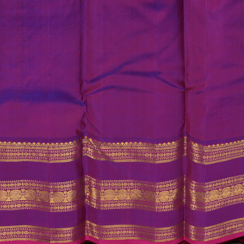 Hayagrivas Handloom Pure Kanjivaram Silk Saree in Lustrous Mustard Yellow KBE12D1-2