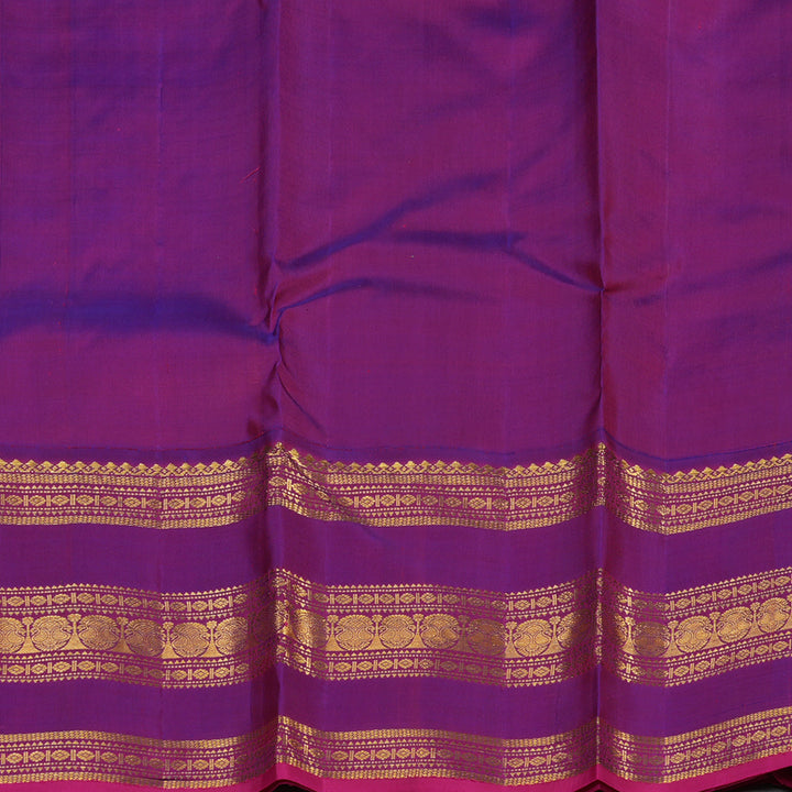 Hayagrivas Handloom Pure Kanjivaram Silk Saree in Lustrous Mustard Yellow KBE12D1-2