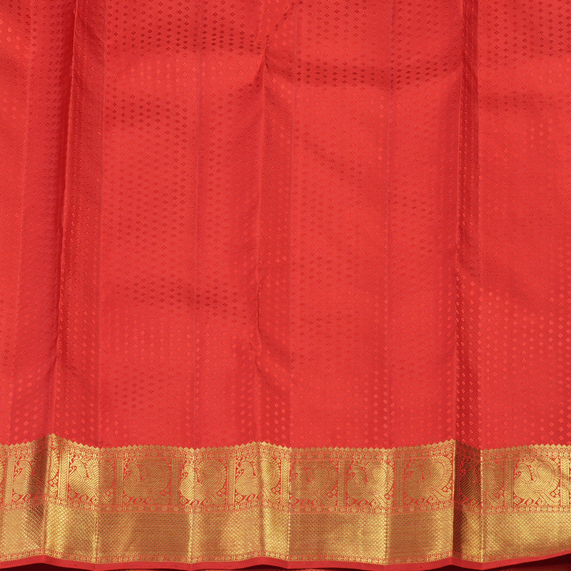 Hayagrivas Handloom Red Bridal Kanjivaram Silk Saree KBE1301J1-1