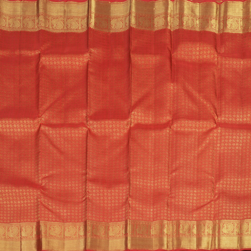 Hayagrivas Handloom Red Bridal Kanjivaram Silk Saree KBE1301J1-1