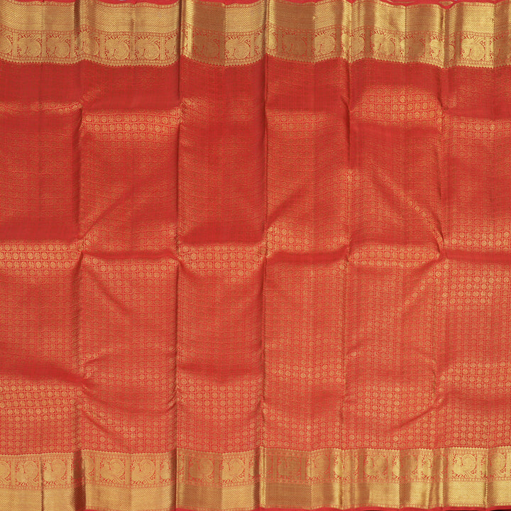 Hayagrivas Handloom Red Bridal Kanjivaram Silk Saree KBE1301J1-1