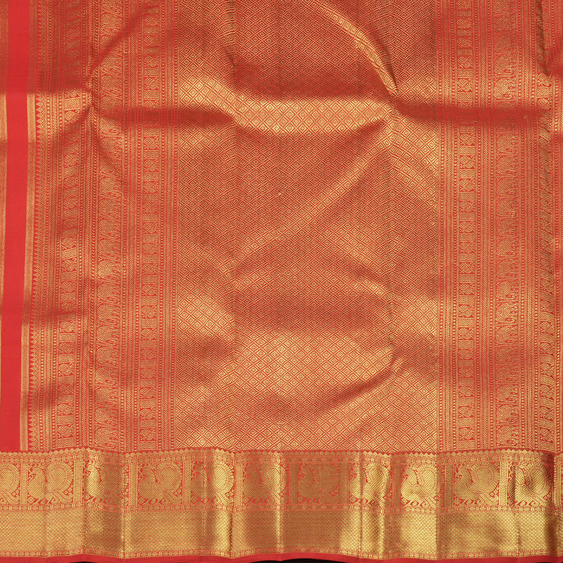 Hayagrivas Handloom Red Bridal Kanjivaram Silk Saree KBE1301J1-1