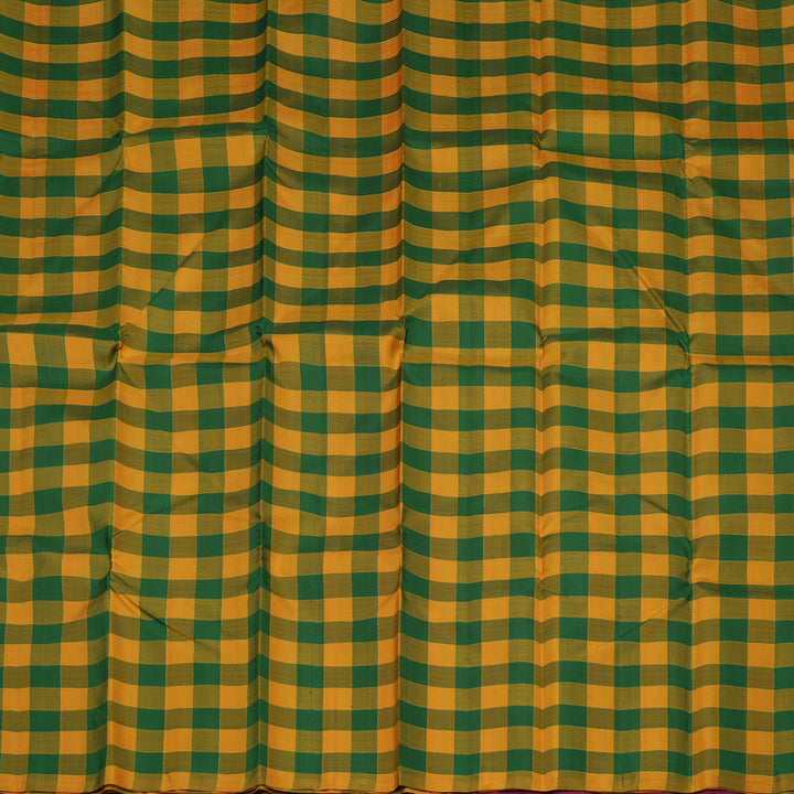 Hayagrivas Handloom Multicolour Checks Kanjivaram Silk Saree KBE1303J1-1