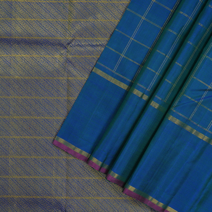 Hayagrivas Handloom Mayilkazhuthu Kanjivaram Silk Saree KBE1304J1-1