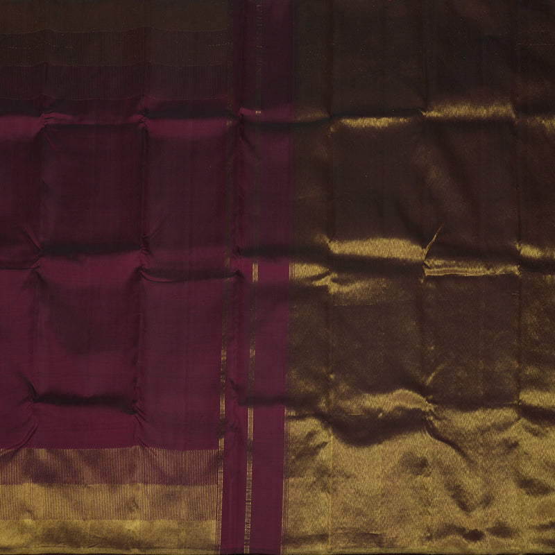 Hayagrivas Handloom Maroon Kanjivaram Silk Saree KBE1304J8-1