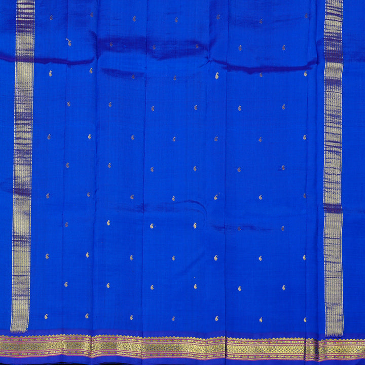 Hayagrivas Reddish Pink Handloom Kanjivaram Silk Saree with Purple Border KBE130D1-12