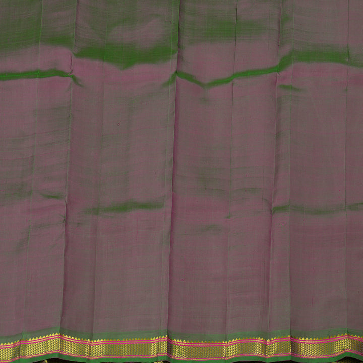Hayagrivas Purple Handloom Kanjivaram Silk Saree with Mandhalir Border KBE130D1-6