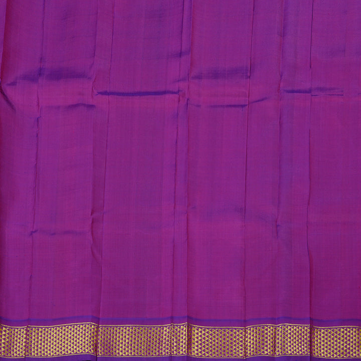 Hayagrivas Sea Blue Handloom Kanjivaram Silk Saree with Blue Border KBE130D2-3