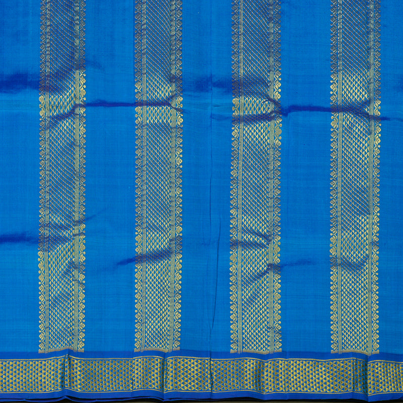 Hayagrivas Sky Blue Handloom Kanjivaram Silk Saree KBE130D3-1