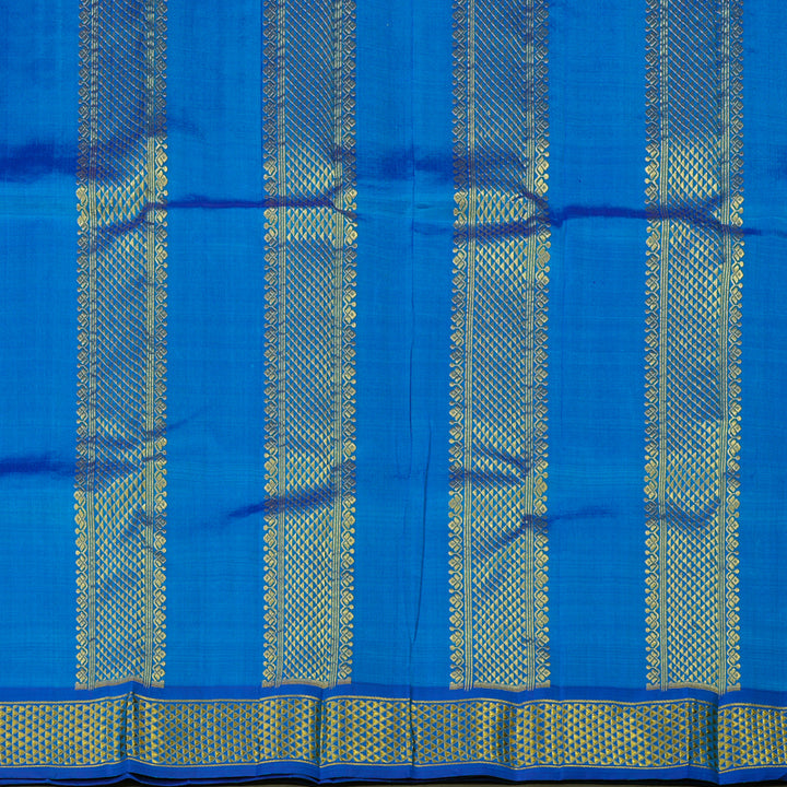 Hayagrivas Sky Blue Handloom Kanjivaram Silk Saree KBE130D3-1