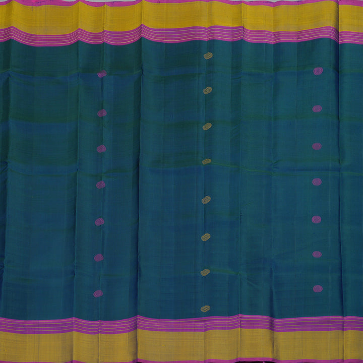 Hayagrivas Handloom Thread Work Silk Saree in Mayilkazhuthu colour KBE1310J1-2