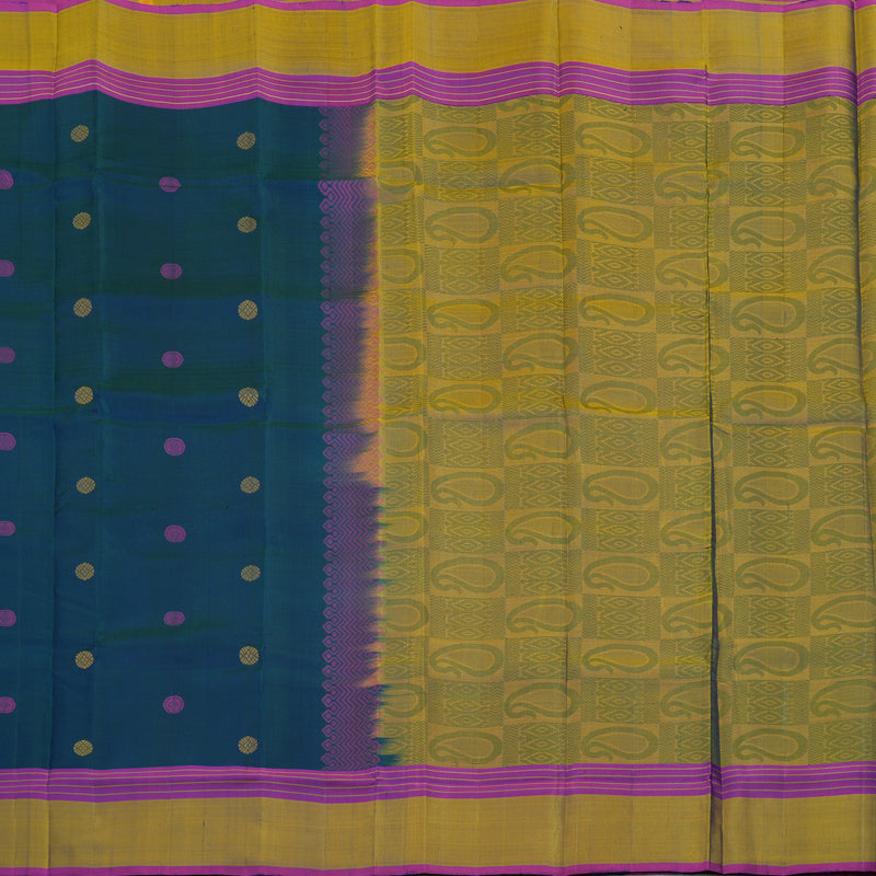 Hayagrivas Handloom Thread Work Silk Saree in Mayilkazhuthu colour KBE1310J1-2