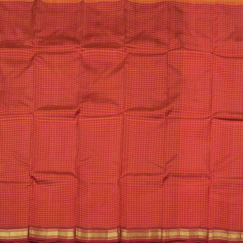 Hayagrivas Maroon Handloom Kanjivaram Silk Saree KBE131D1-10