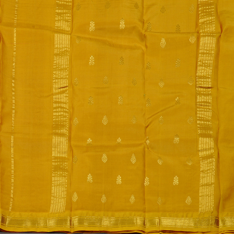 Hayagrivas Onion Pink Handloom Kanjivaram Silk Saree with Lemon Yellow Border KBE131D1-22