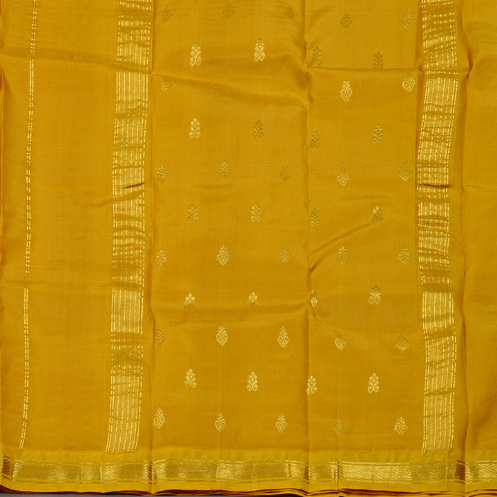Hayagrivas Onion Pink Handloom Kanjivaram Silk Saree with Lemon Yellow Border KBE131D1-22