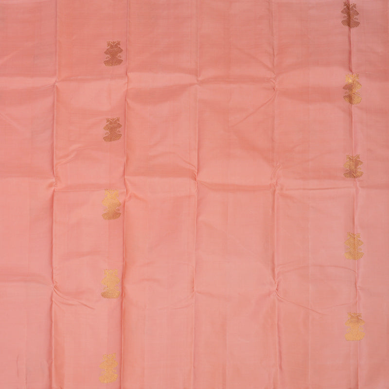 Hayagrivas Handloom Light Pink Kanjivaram Silk Saree KBE1327J3-1