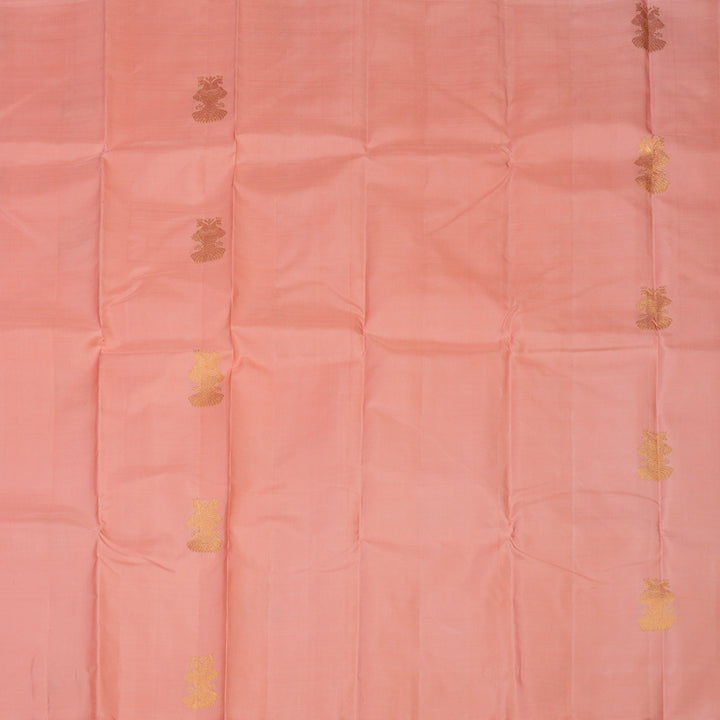 Hayagrivas Handloom Light Pink Kanjivaram Silk Saree KBE1327J3-1