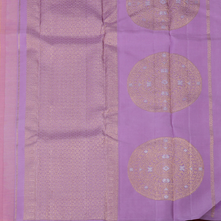Hayagrivas Handloom Light Pink Kanjivaram Silk Saree KBE1327J3-1