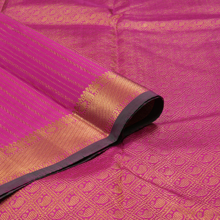 Hayagrivas Handloom Magenta Kanjivaram Silk Saree KBE1327J4-1