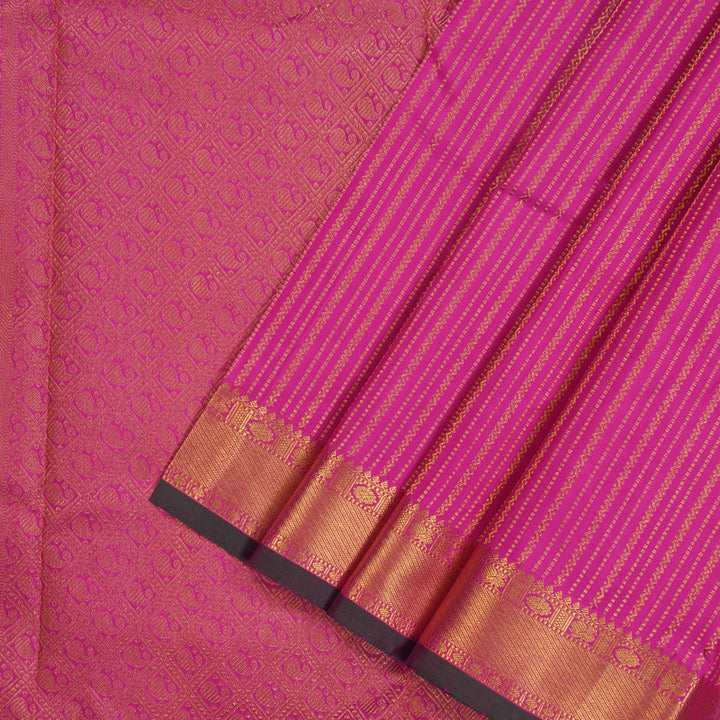Hayagrivas Handloom Magenta Kanjivaram Silk Saree KBE1327J4-1