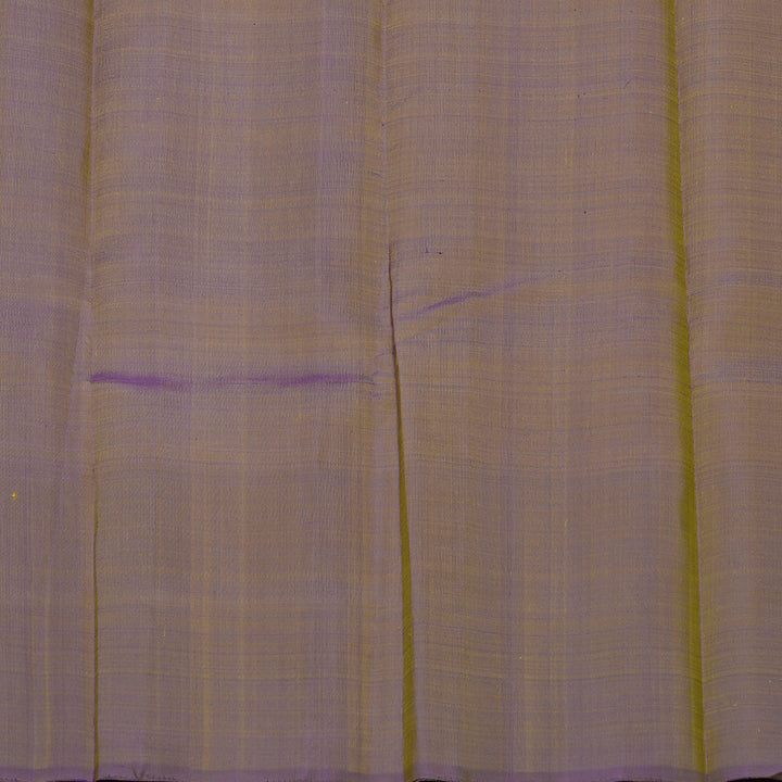 Hayagrivas Handloom Mild Peach Kanjivaram Silk Saree with Dual Tone (Purple & Green) Border KBE1328J2-2
