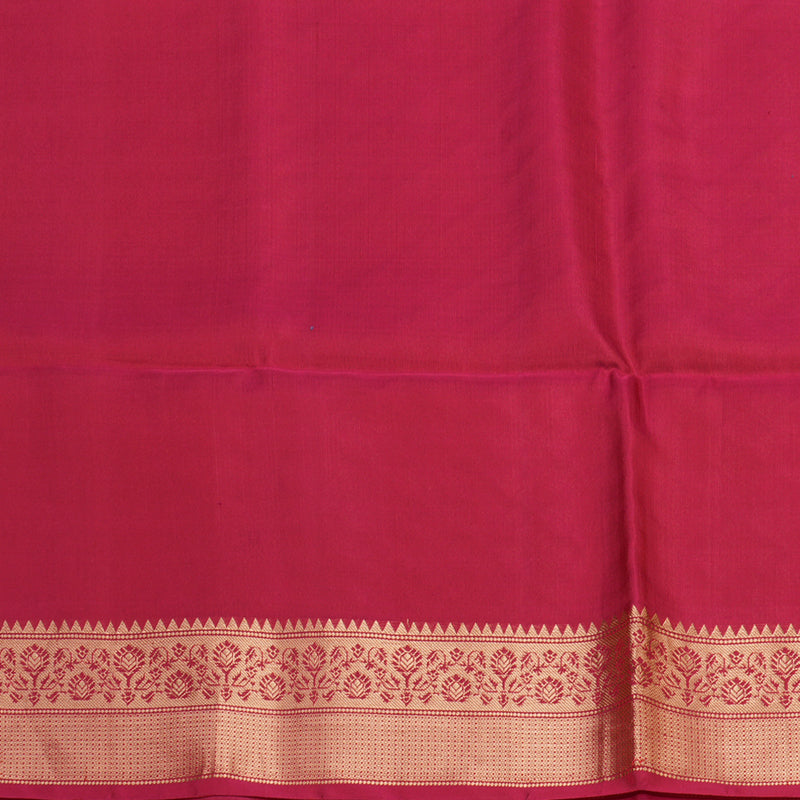 Hayagrivas Aqua Blue Handloom Ikkat Soft Silk Saree KBE132D1-1