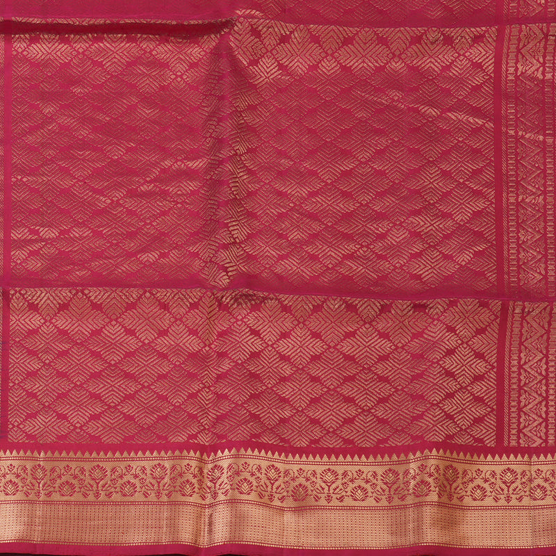 Hayagrivas Aqua Blue Handloom Ikkat Soft Silk Saree KBE132D1-1