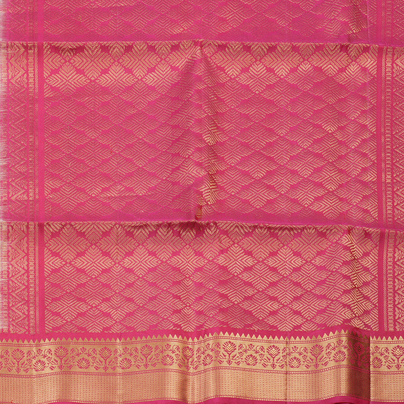 Hayagrivas Handloom Ikkat Soft Silk Saree in Pristine White KBE132D1-22