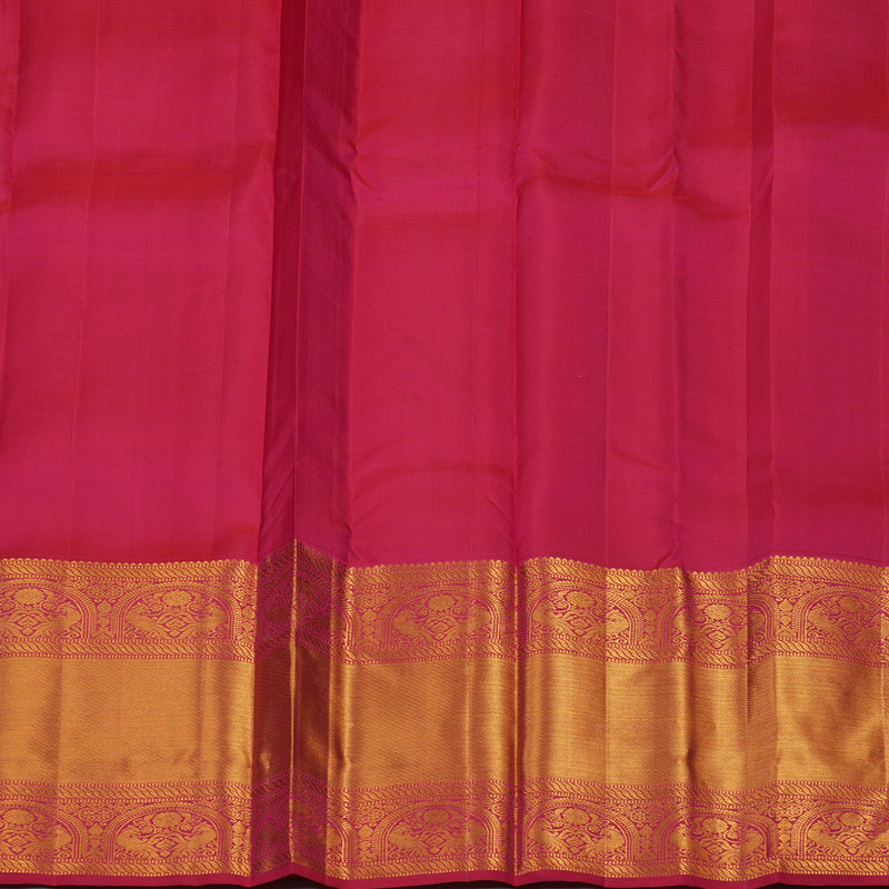 Hayagrivas Handloom Rani Pink Kanjivaram Silk Saree KBE1335J12-6