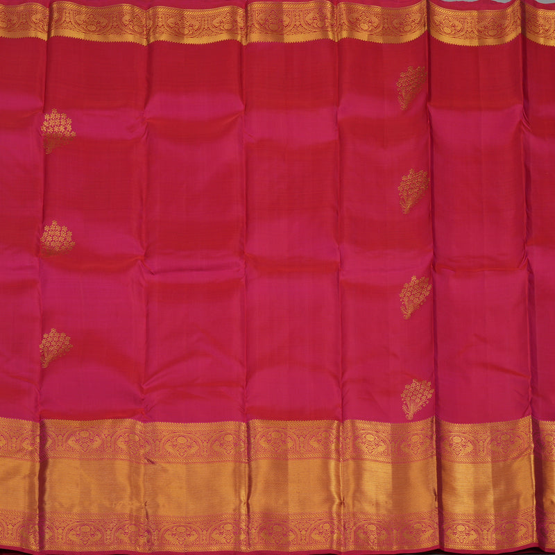 Hayagrivas Handloom Rani Pink Kanjivaram Silk Saree KBE1335J12-6