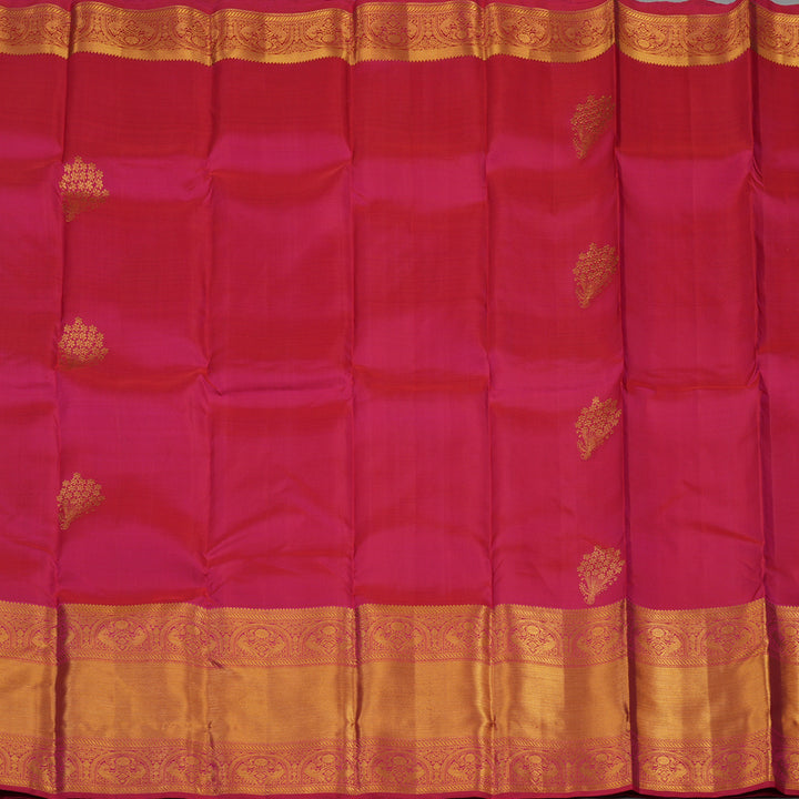 Hayagrivas Handloom Rani Pink Kanjivaram Silk Saree KBE1335J12-6