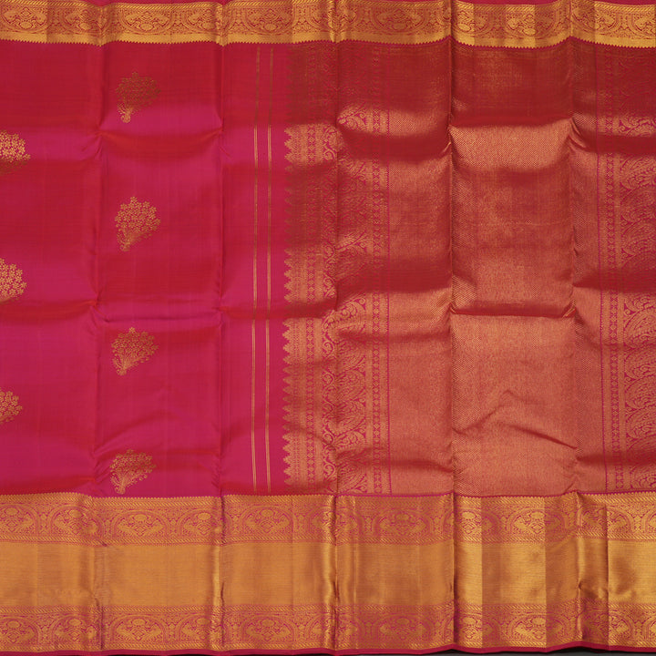 Hayagrivas Handloom Rani Pink Kanjivaram Silk Saree KBE1335J12-6