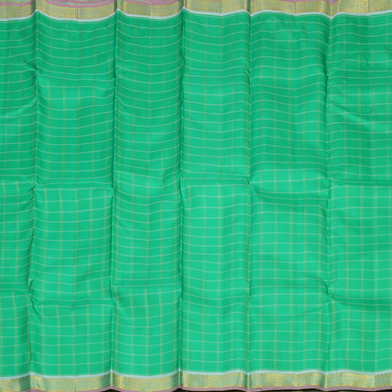 Hayagrivas Handloom Green Kanjivaram Silk Saree KBE1335J9-6