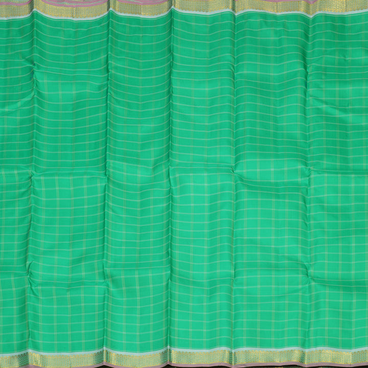 Hayagrivas Handloom Green Kanjivaram Silk Saree KBE1335J9-6