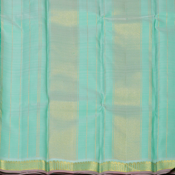 Hayagrivas Handloom Green Kanjivaram Silk Saree KBE1335J9-6