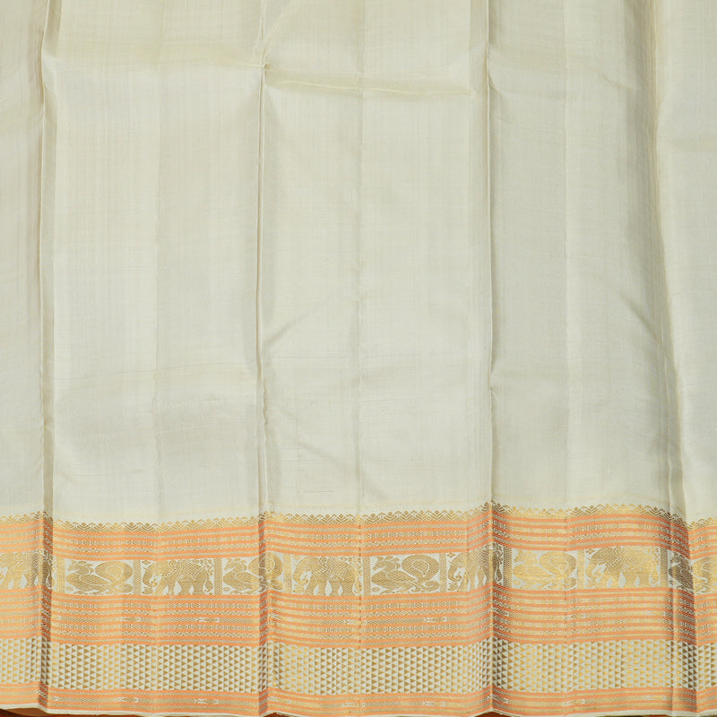 Hayagrivas Handloom Wine Kanjivaram Silk Saree with Cream border KBE1336J14-1